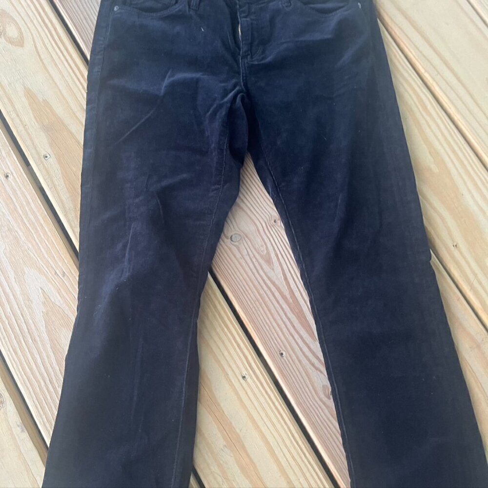 AG Adriano Goldschmied The Ballad Slim Boot Cut Black Corduroy Pants 28R - Picture 3 of 9